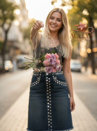 Şeffaf Zarafet Mini Gül Buketi